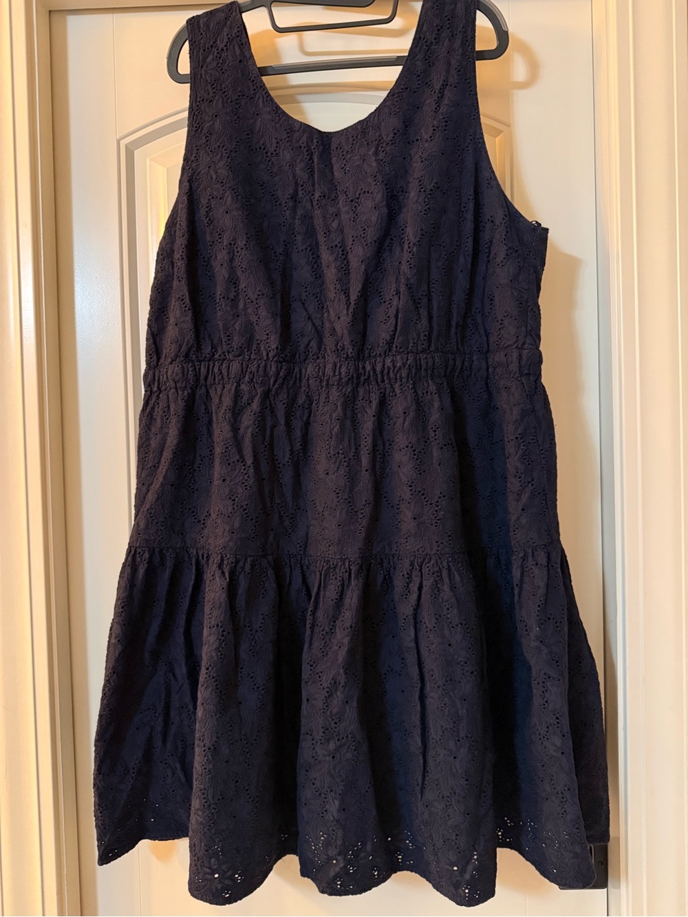 The Webster Miami for Target Navy Eyelet Dress 2X Plus Size Cotton